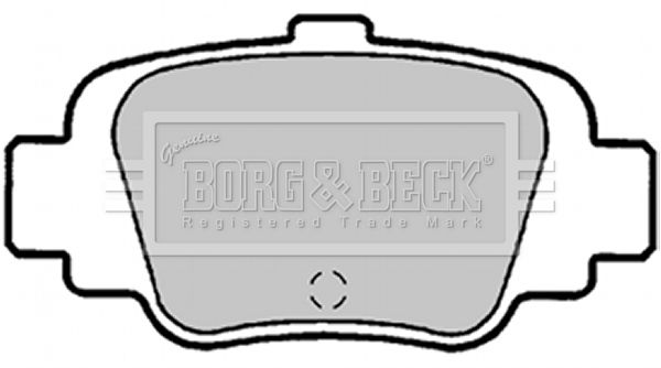 BORG & BECK Комплект тормозных колодок, дисковый тормоз BBP1339